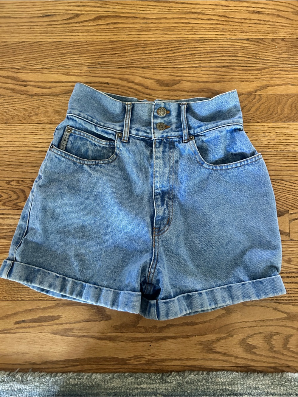 Vintage Limited High-Waist Light Blue Denim Shorts
